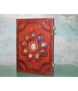 Taşlı Deri Defter Ksk3157