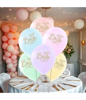 Team Bride Baskılı Karışık Renk Balon 11