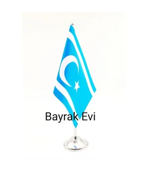 Tekli Türkmen Masa Bayrağı