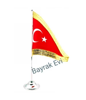 Tekli Üçgen Türk Masa Bayrağı