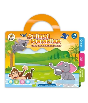 Tekrar Tekrar Kullanılabilen Sticker Kitabım Animal Paradise