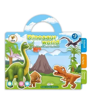 Tekrar Tekrar Kullanılabilen Sticker Kitabım Dinosaur World