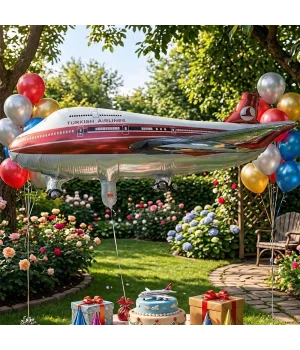THY Temalı Uçak Şekilli Folyo Balon
