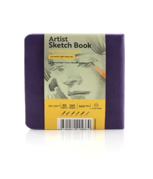 Tigertint Sketchbook Sert Kapak Eskiz Çizim Defteri 140 gr. 12x12 cm. 80 yp. MOR