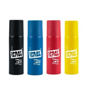 Toptan 10 Adet Spray Tattoo Paketi 54 adet şablon hediyeli