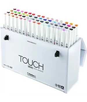 Touch Twin Brush Marker Fırça Uçlu Marker Seti 60 Renk SET A