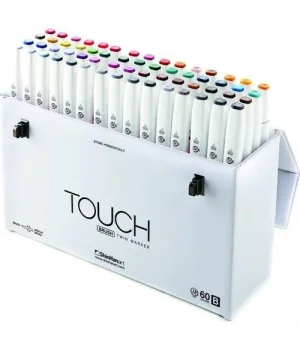 Touch Twin Brush Marker Fırça Uçlu Marker Seti 60 Renk SET B