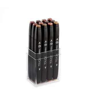 Touch Twin Marker Seti 12 Renk AHŞAP RENKLERİ