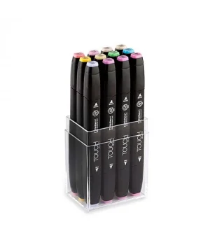 Touch Twin Marker Seti 12 Renk PASTEL RENKLER