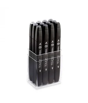 Touch Twin Marker Seti 12 Renk SOĞUK GRİLER