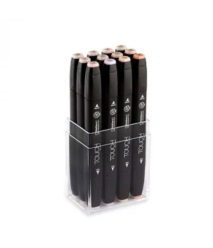 Touch Twin Marker Seti 12 Renk TEN RENKLERİ