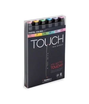 Touch Twin Marker Seti 6 Renk PASTEL RENKLER