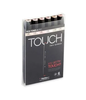 Touch Twin Marker Seti 6 Renk TEN RENKLERİ A