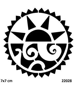 Tribal Maori Geçici Dövme Şablonu