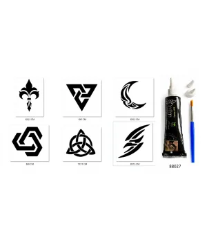 Tribal Modeller Hint Kınasıyla Geçici Dövme Seti