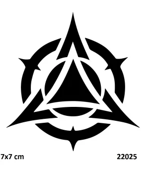 Tribal Motif Geçici Dövme Şablonu