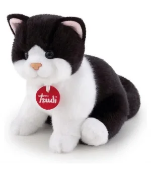Trudi Peluş Siyah Beyaz Kedi 20 cm