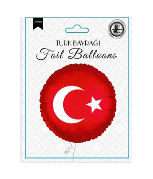 Türk Bayrağı Folyo Balon 18