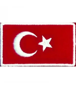 Türk bayrağı-Nakış Peç (Dikdörtgen)