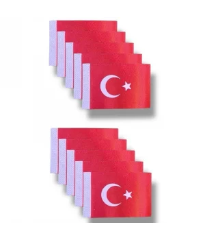 Türk bayrağı-Saten (Baskı) 6x9 cm