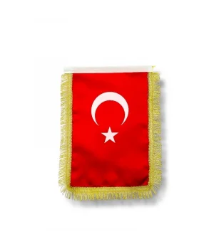Türk Masa Bayrağı (simli)
