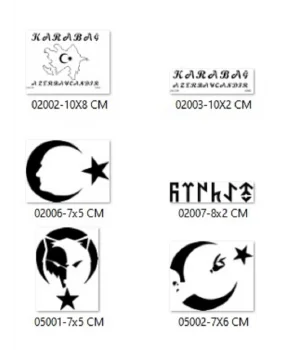 Türk Modelleri Geçici Dövme Şablonu Seti 6 Adet