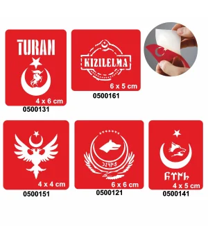 Türklük Modelleri Dövme Şablonu Kına Deseni