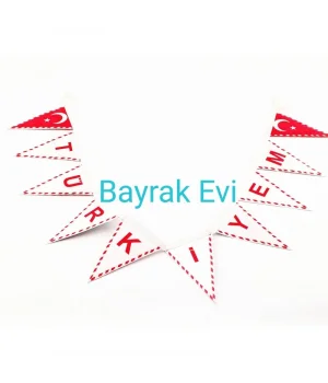 Üçgen türkiye flama 8x12 cm
