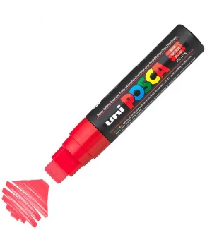 Uni Posca PC-17K Boyama Markörü 15 mm Kesik Uç KIRMIZI