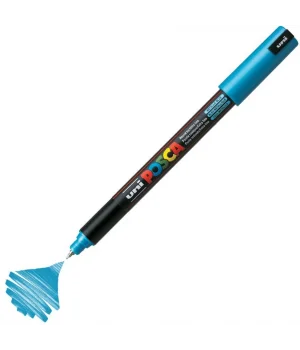 Uni Posca PC-1MR Boyama Markörü 0.7 mm. METALİK MAVİ