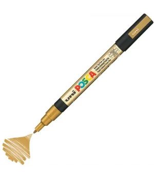 Uni Posca PC-3M Boyama Markörü 0.9-1.3 mm. METALİK ALTIN