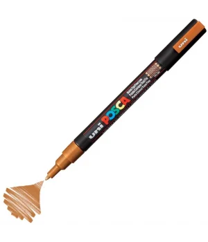 Uni Posca PC-3M Boyama Markörü 0.9-1.3 mm. METALİK BRONZ
