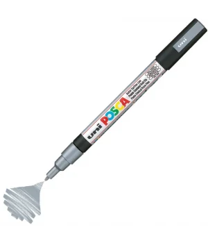 Uni Posca PC-3M Boyama Markörü 0.9-1.3 mm. METALİK GÜMÜŞ