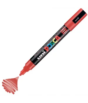 Uni Posca PC-5M Boyama Markörü 1.8-2.5 mm. KIRMIZI