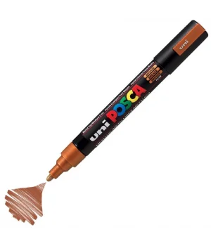Uni Posca PC-5M Boyama Markörü 1.8-2.5 mm. METALİK BRONZ