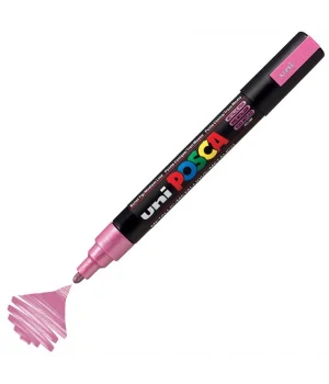 Uni Posca PC-5M Boyama Markörü 1.8-2.5 mm. METALİK PEMBE