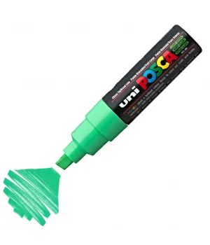 Uni Posca PC-8K Boyama Markörü 8 mm. Kesik Uç AÇIK YEŞİL