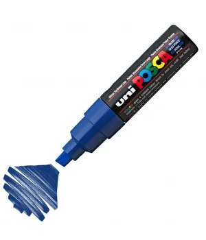 Uni Posca PC-8K Boyama Markörü 8 mm. Kesik Uç MAVİ