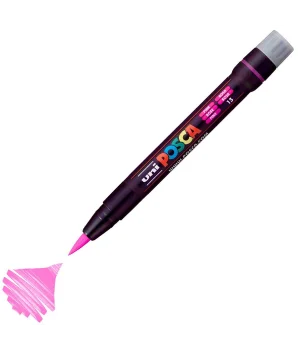 Uni Posca PCF-350 Boyama Markörü 1-10 mm. Fırça Uç PEMBE