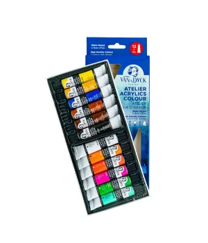 Van Dyck Atelier Akrilik Boya Seti 12 Renk x 12 ml.