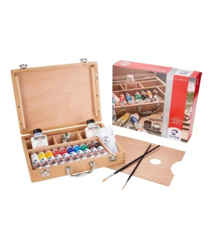 Van Gogh Basic Box Ahşap Çantalı Akrilik Boya Seti