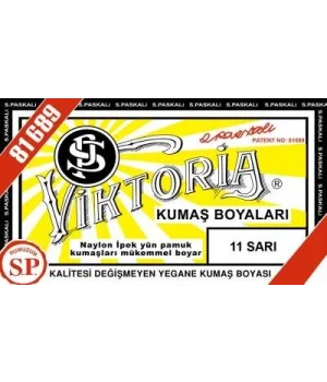 Viktoria Toz Kumaş Boyası 11 SARI