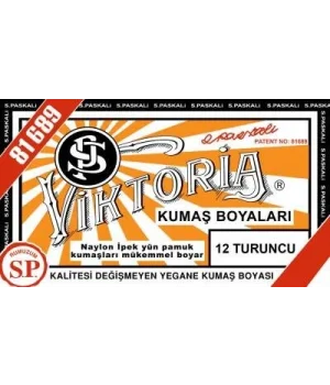 Viktoria Toz Kumaş Boyası 12 TURUNCU