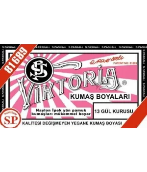 Viktoria Toz Kumaş Boyası 13 GÜL KURUSU