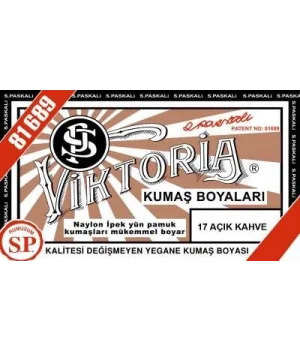 Viktoria Toz Kumaş Boyası 17 AÇIK KAHVE