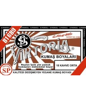 Viktoria Toz Kumaş Boyası 18 KAHVE ORTA