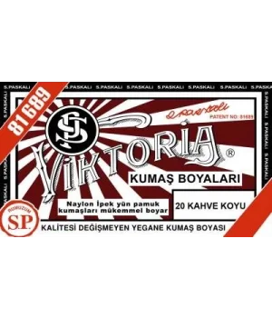 Viktoria Toz Kumaş Boyası 20 KAHVE KOYU