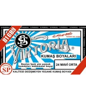 Viktoria Toz Kumaş Boyası 24 MAVİ ORTA