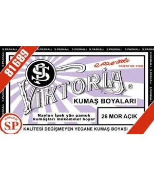 Viktoria Toz Kumaş Boyası 26 MOR AÇIK