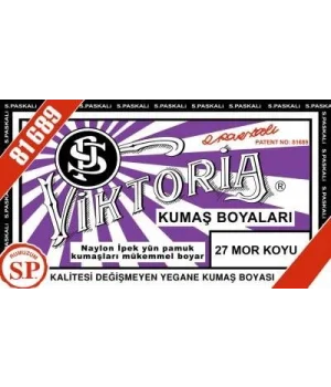 Viktoria Toz Kumaş Boyası 27 MOR KOYU
